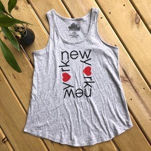 🔴 Tank Top New York Love Heart Graphic Tank Top T